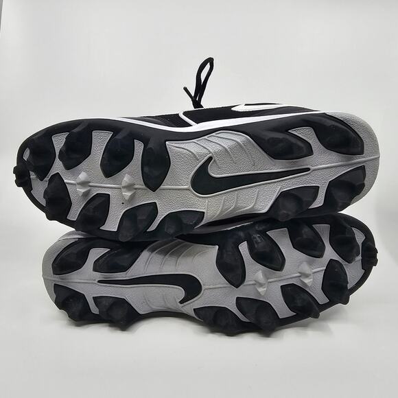 Nike Black White Land Shark Football Cleats Sneakers Mens Size US 10 UK 9 EU 44 main image 6
